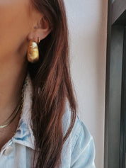 Enoch Matte Gold Earrings