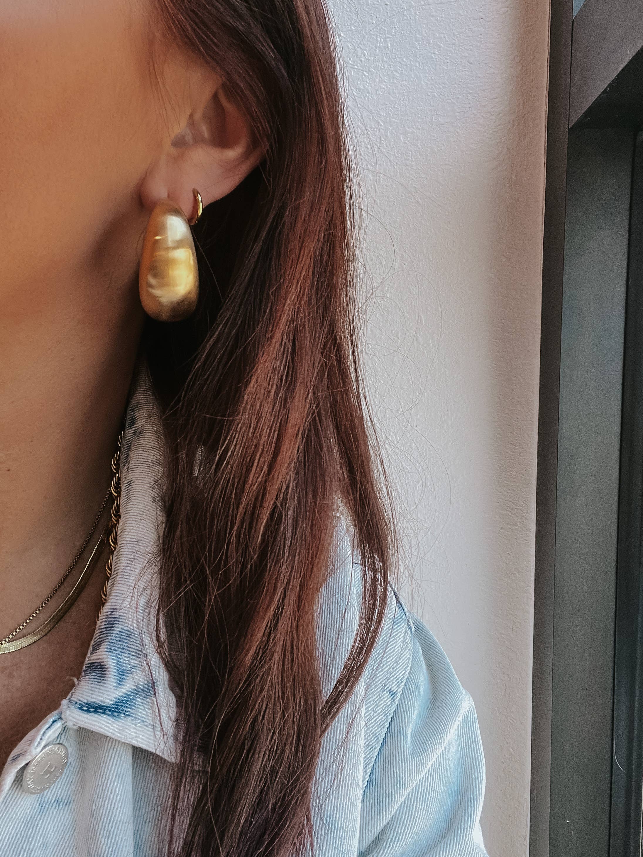 Enoch Matte Gold Earrings