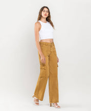 Utility Cargo Wide Leg | golden brown