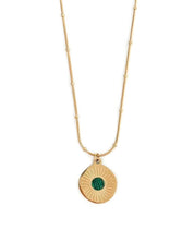 Marie Stone Medallion Pendant Necklace || Choose Color