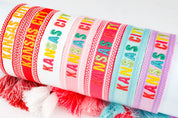 Kansas City Embroidered Bracelets