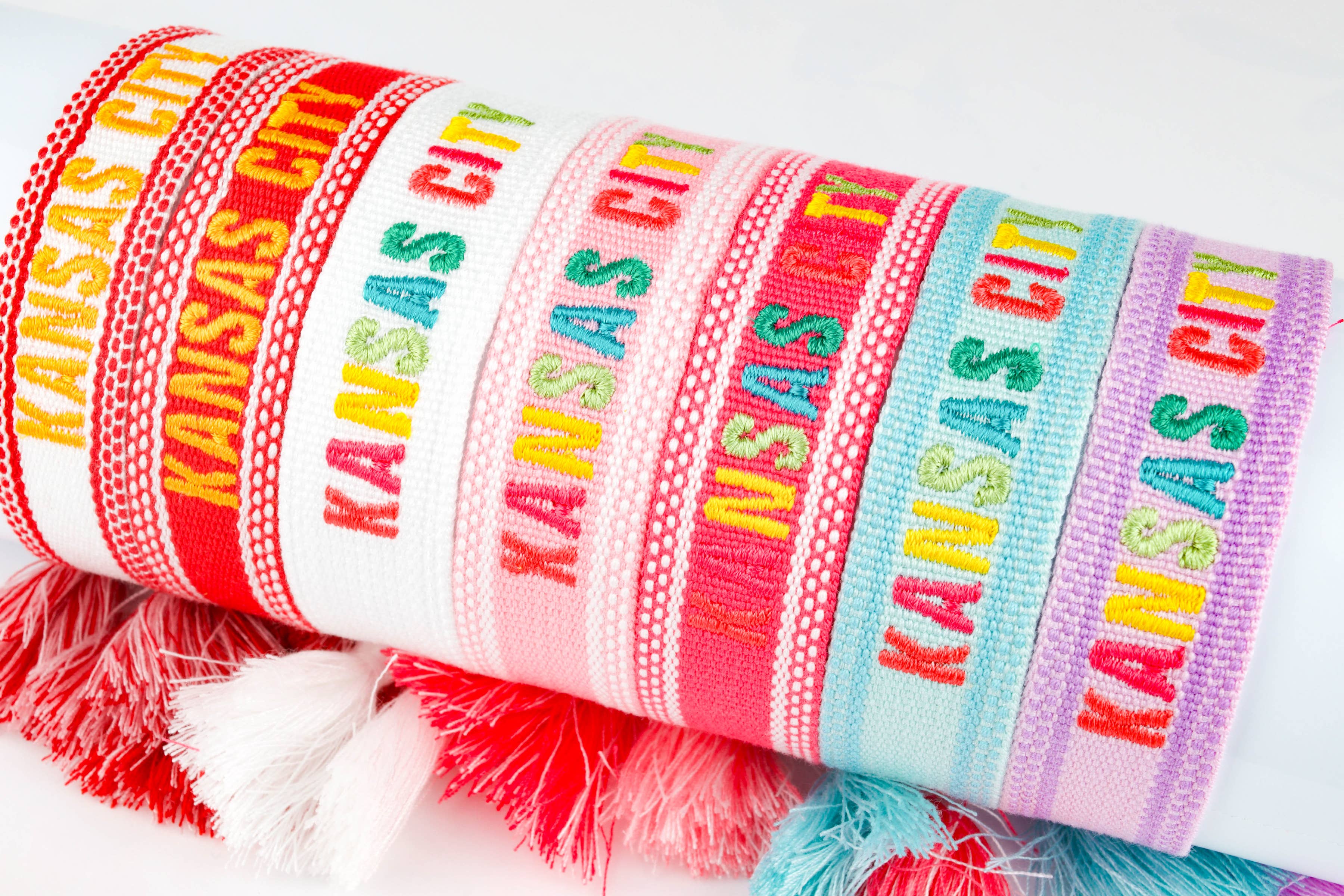 Kansas City Embroidered Bracelets