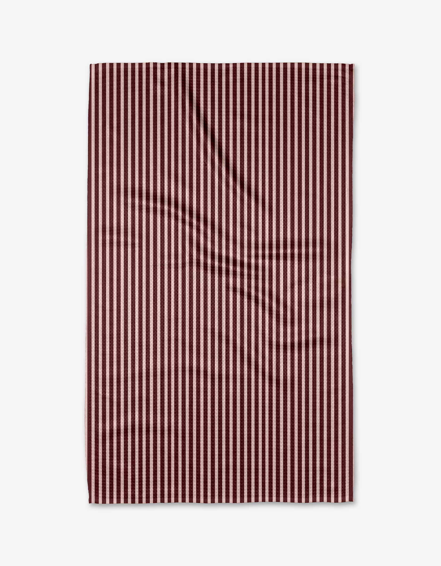 Cranberry Stripe Tea Towel