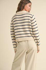 Emma Striped Knit Cardigan