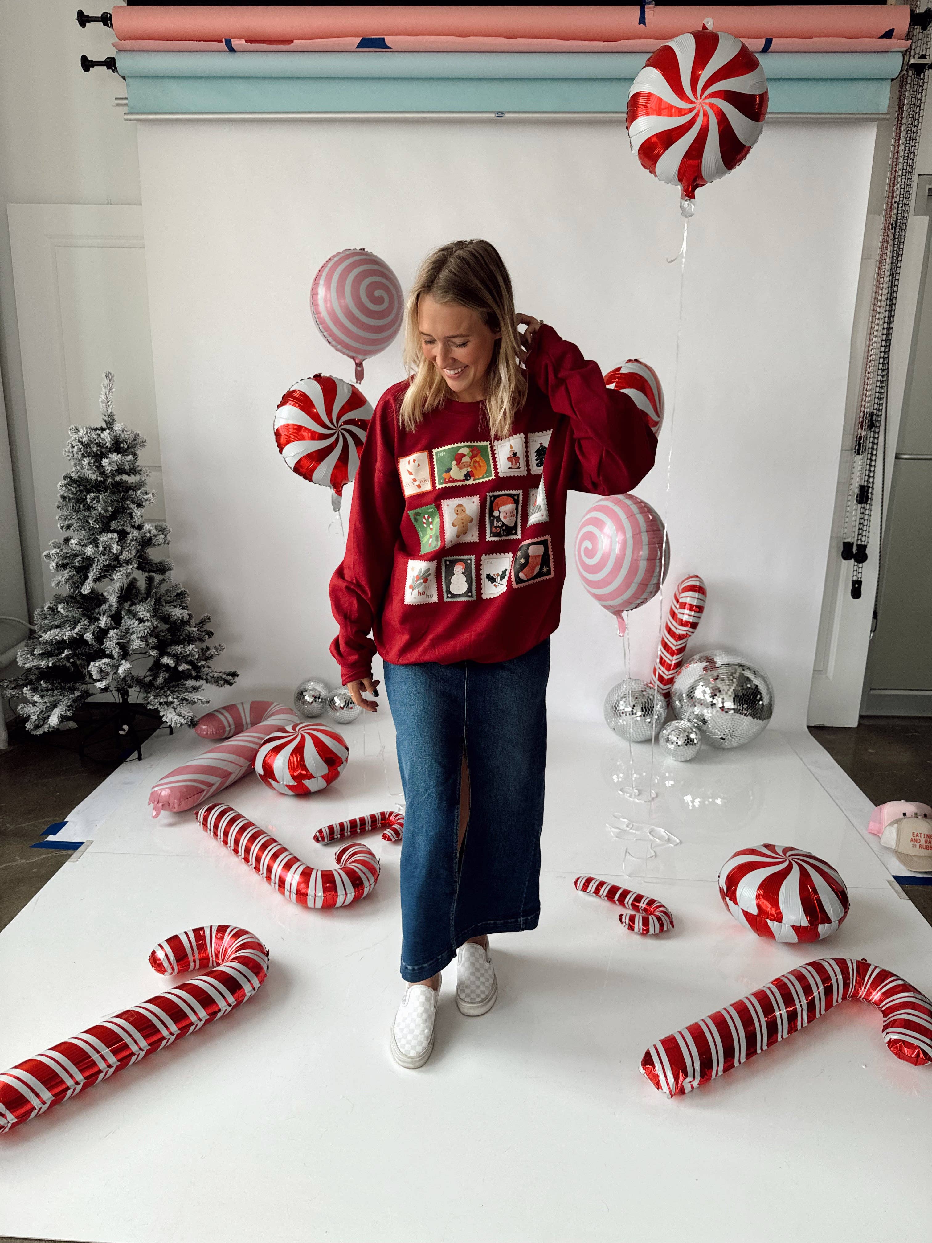 Holiday Stamps Sweatshirt