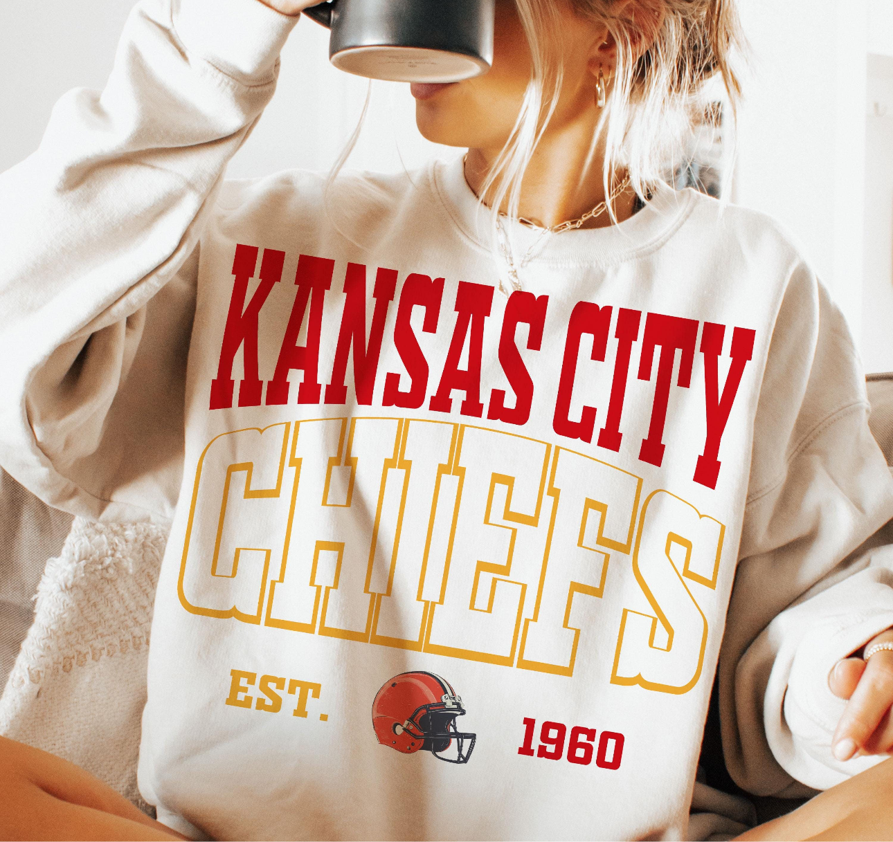 Vintage Chiefs Crewneck | Sand Crewneck