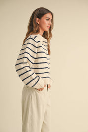 Emma Striped Knit Cardigan