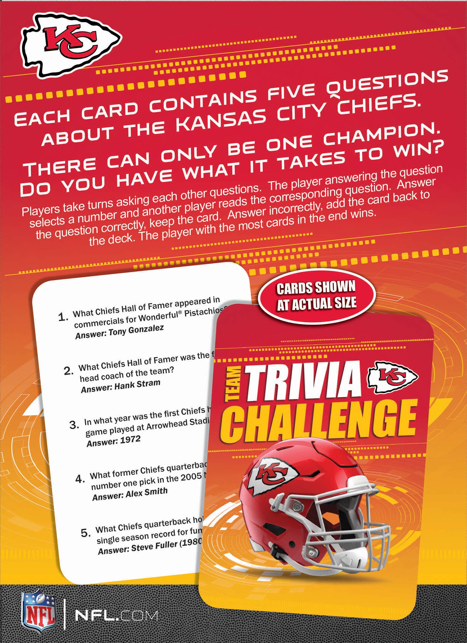 Kansas City Chiefs Trivia Challenge