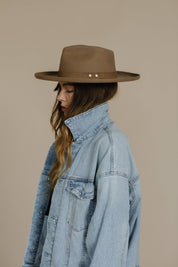 Luca Pencil Brim Teardrop Fedora