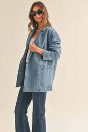 Werth Denim Oversized Blazer