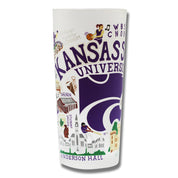 Kansas State University Collegiate Drinking Glass