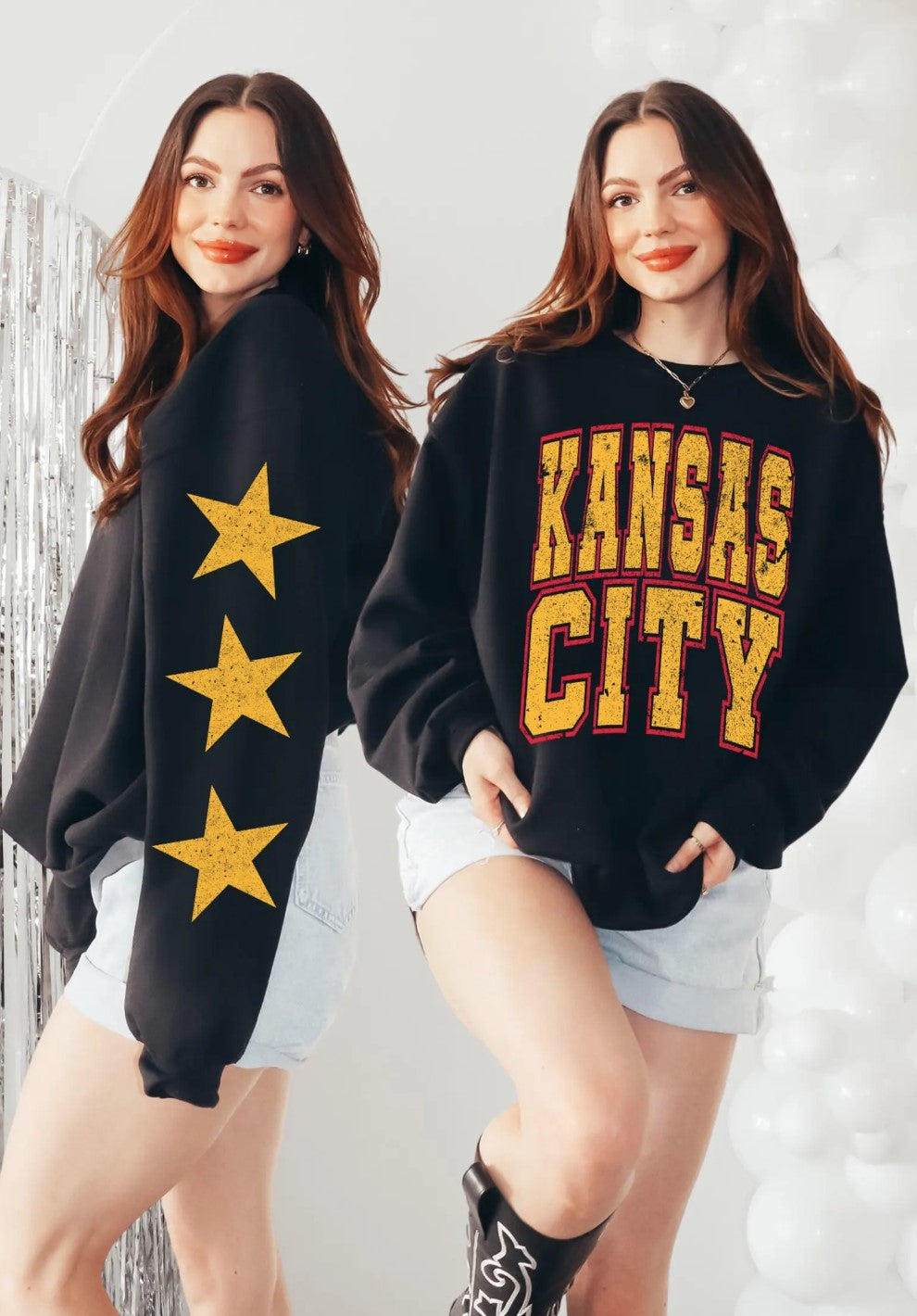 Kansas City Crewneck | Black and Yellow Crewneck