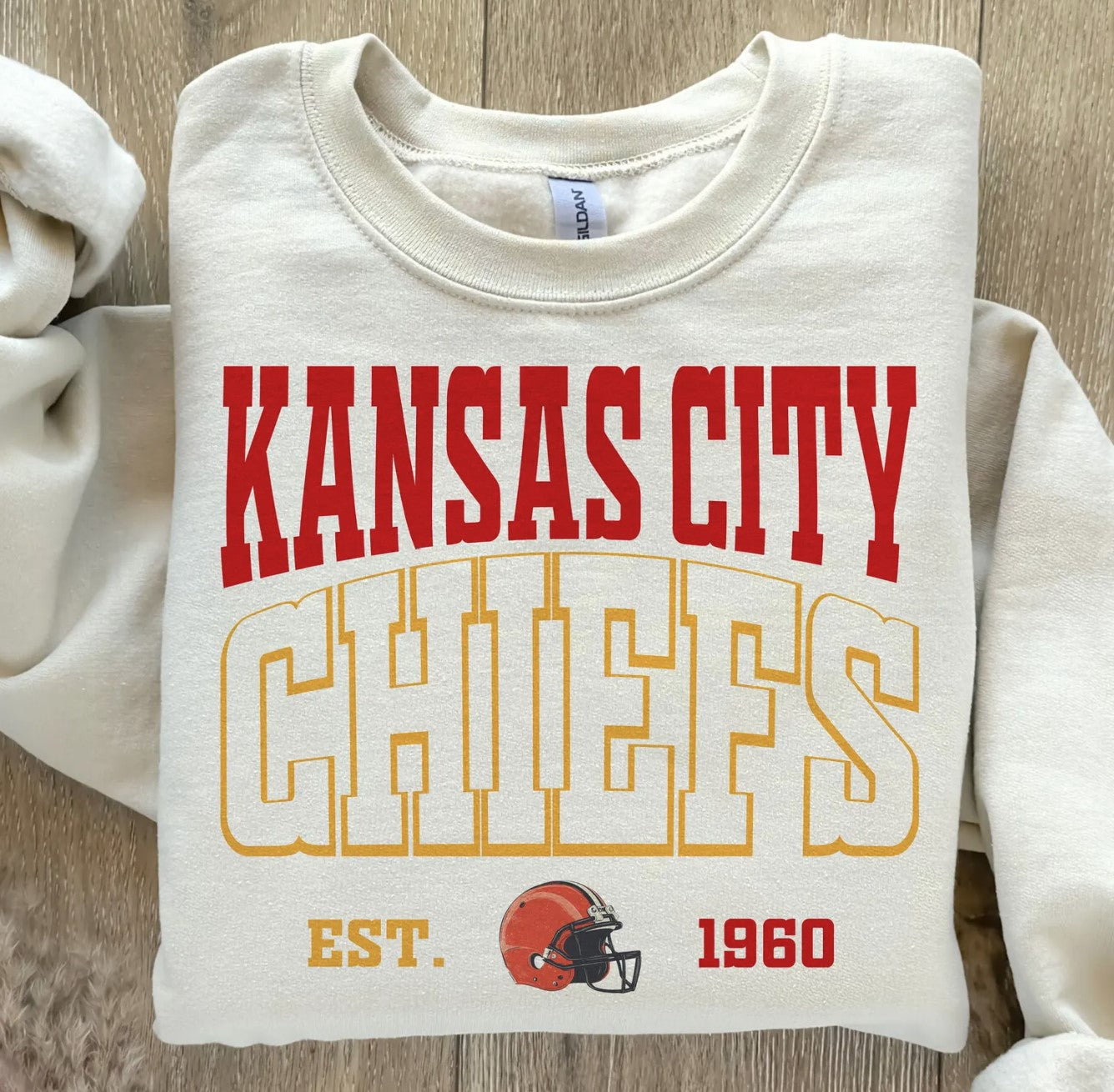 Vintage Chiefs Crewneck | Sand Crewneck