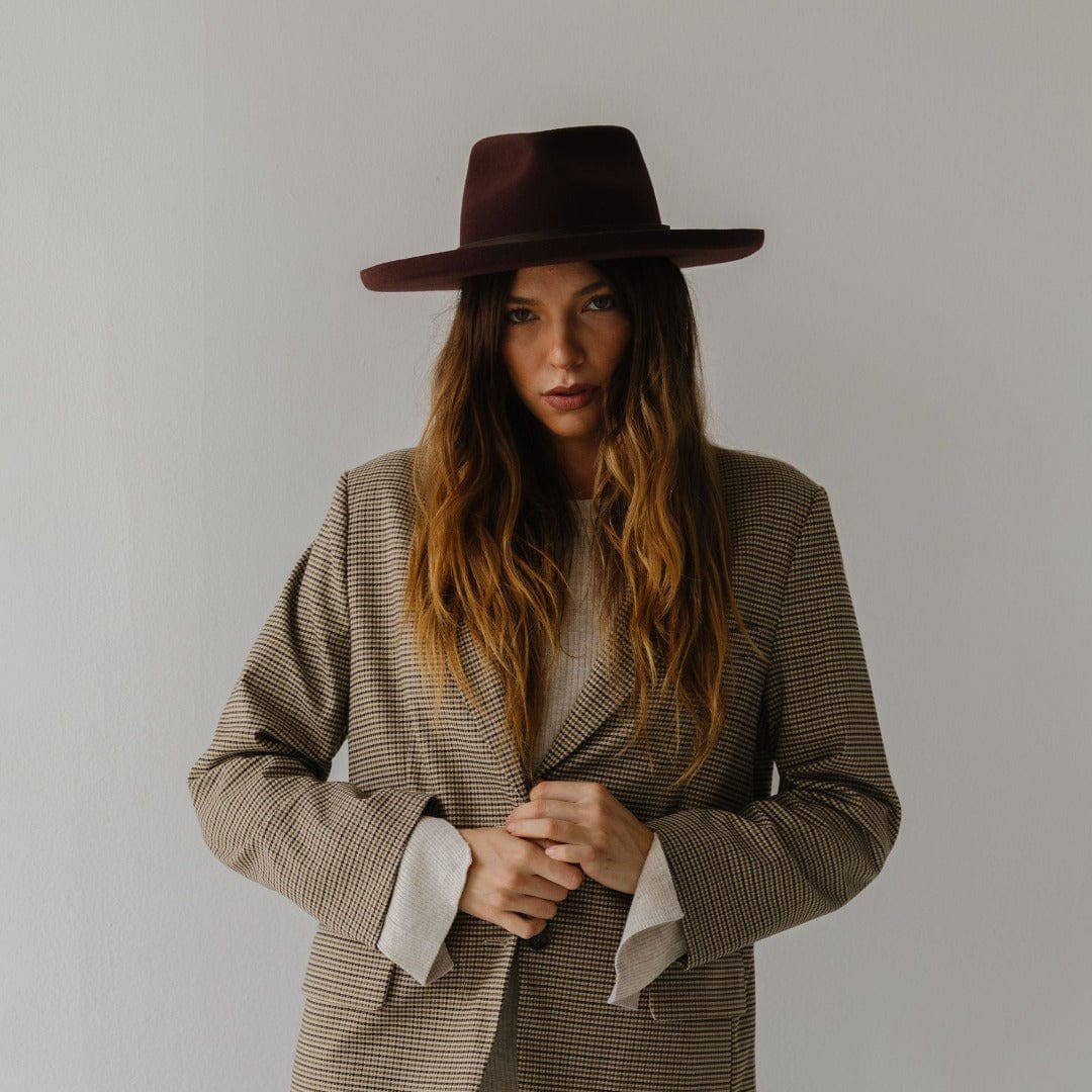 Luca Pencil Brim Teardrop Fedora