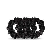 Jet Black Large Scrunchie