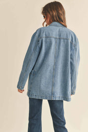 Werth Denim Oversized Blazer