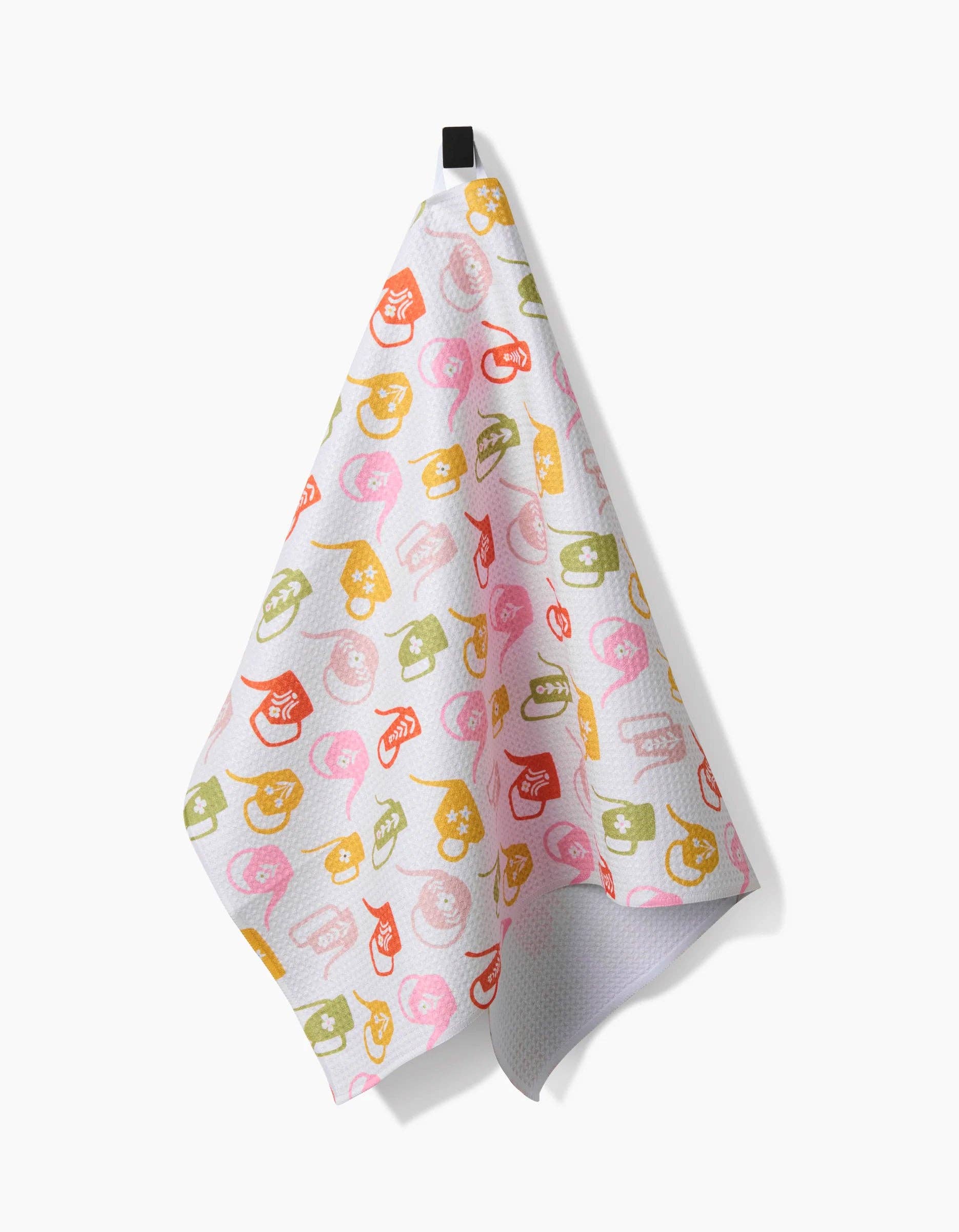 Retro Watering Cans Tea Towel