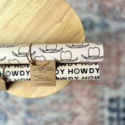 Hats & Howdys Gift Wrap, Double-Sided