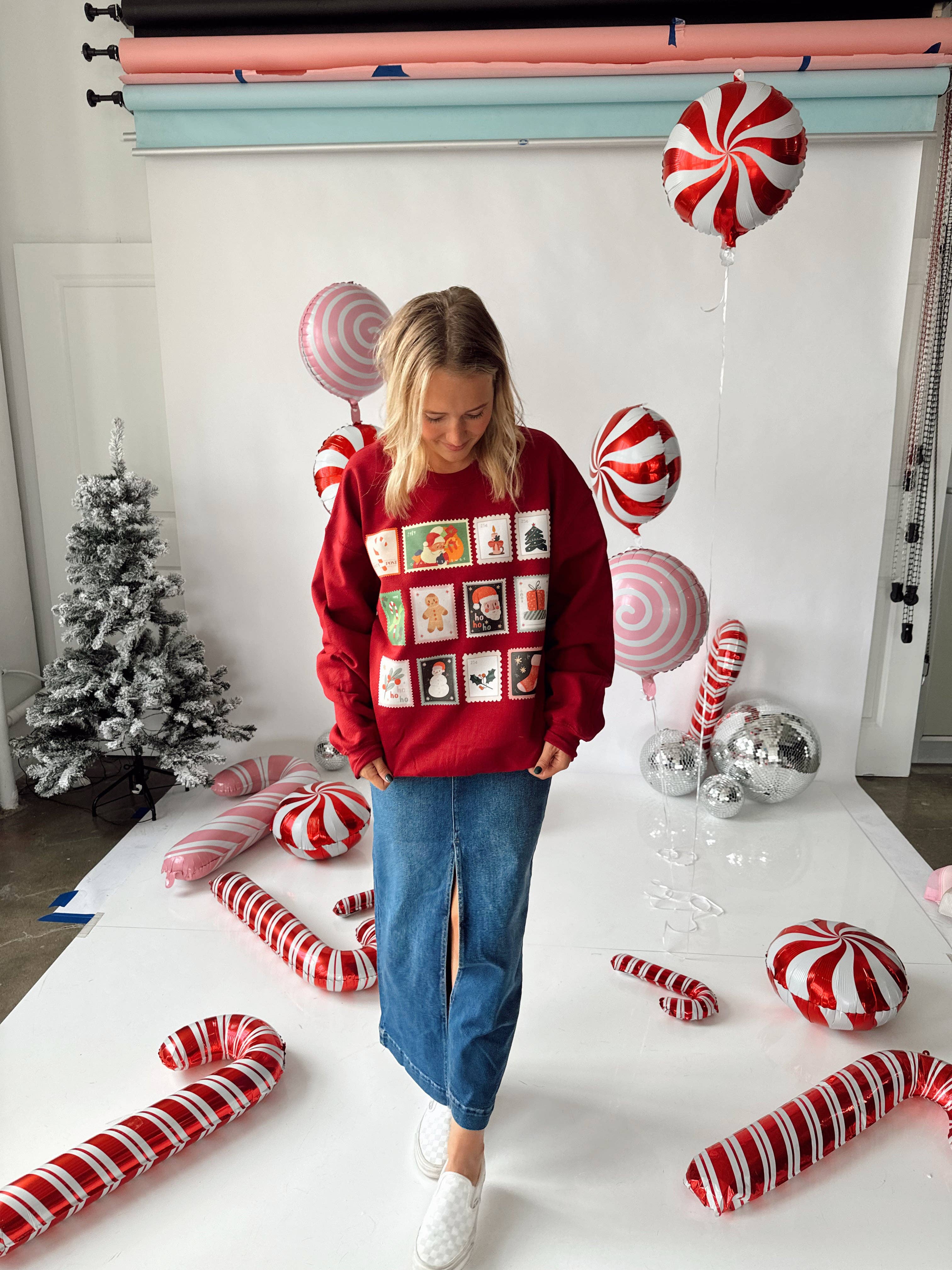 Holiday Stamps Sweatshirt