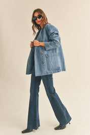 Werth Denim Oversized Blazer