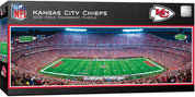 Kansas City Chiefs - 1000 pc Panoramic Puzzle - Center View