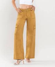 Utility Cargo Wide Leg | golden brown