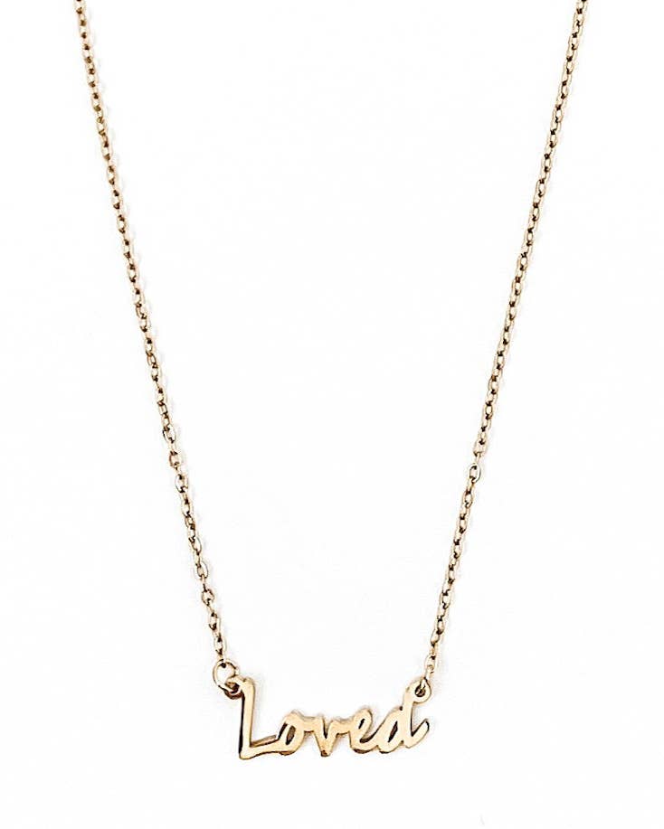 So Loved Word Necklace