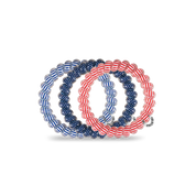 Bold and Blue-tiful - Large Hair Coils, Hair Ties, 3-pack