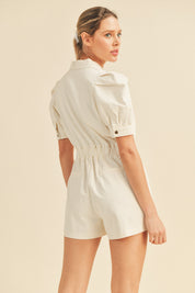 Allison Romper | WHITE