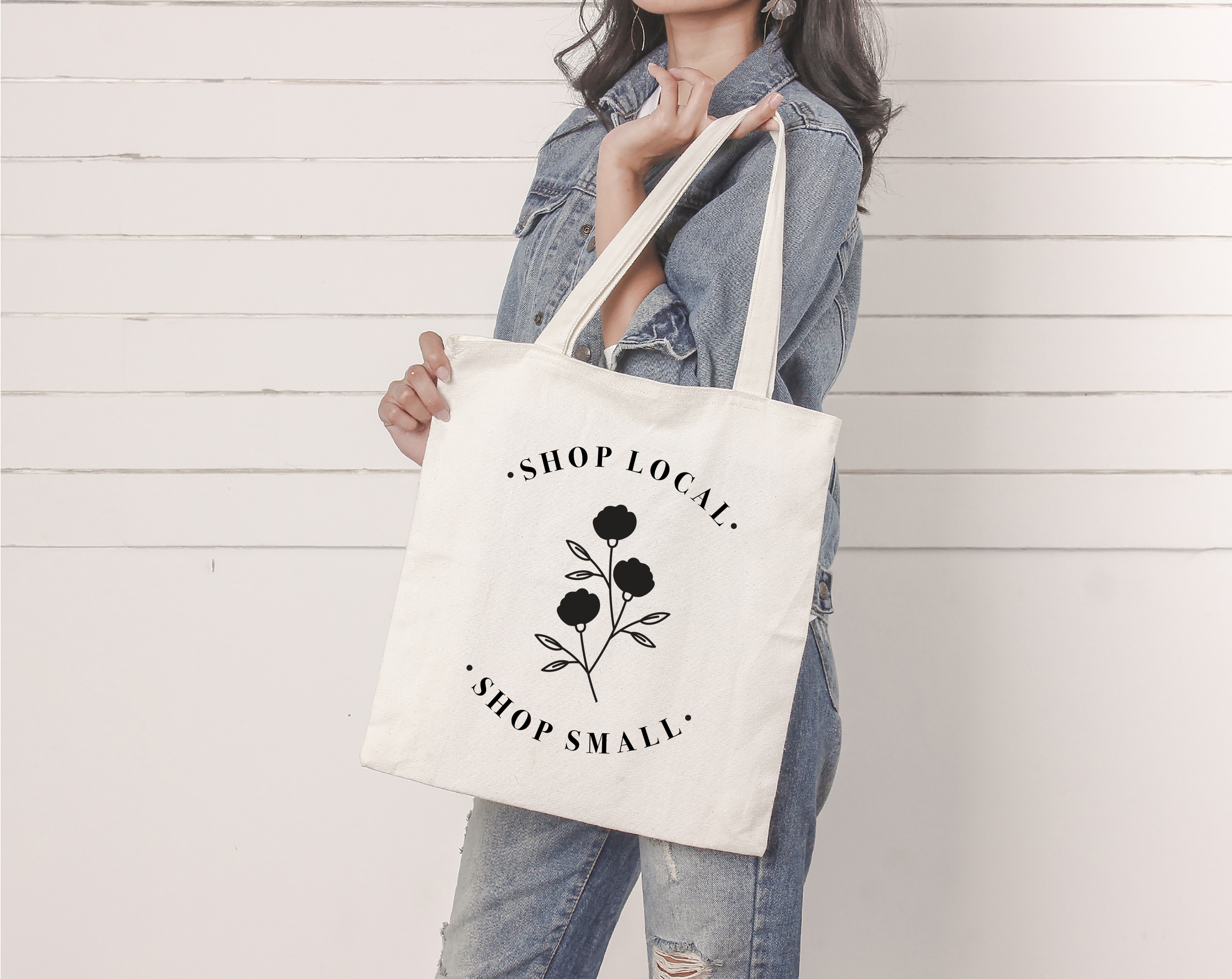 Canvas Tote Bag - Shop Local